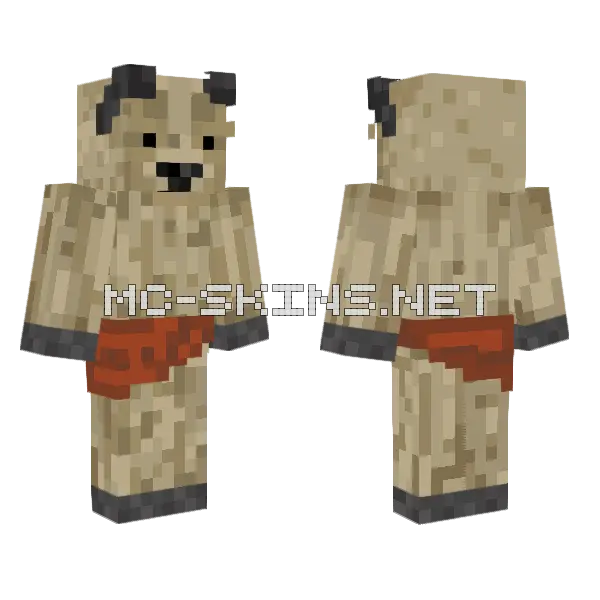 Jungle Goat Skin Minecraft skin, front and back