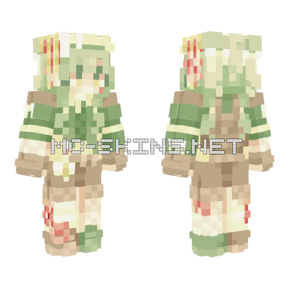 Juni OC Update Minecraft skin, front and back