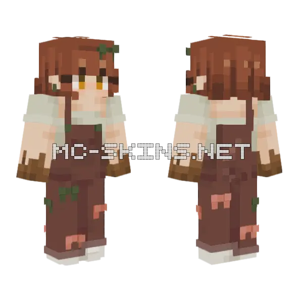 Juniper OC Minecraft skin, front and back