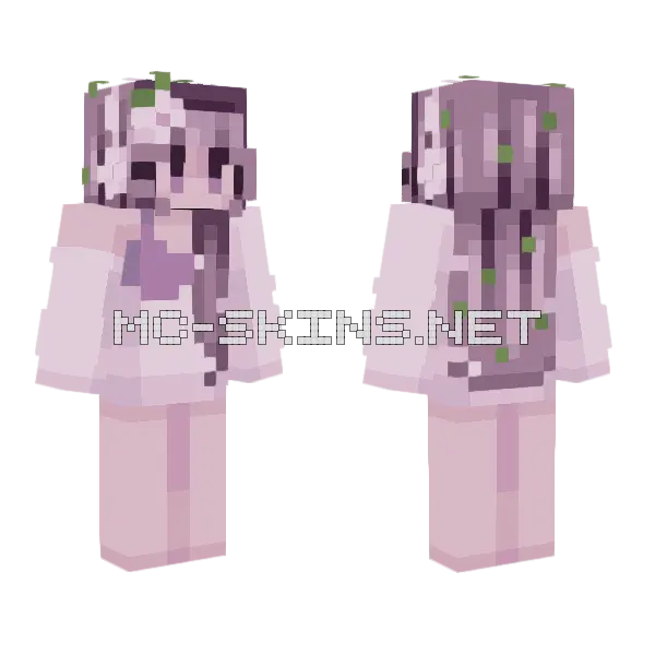 Just Chill Girl Minecraft skin, front and back