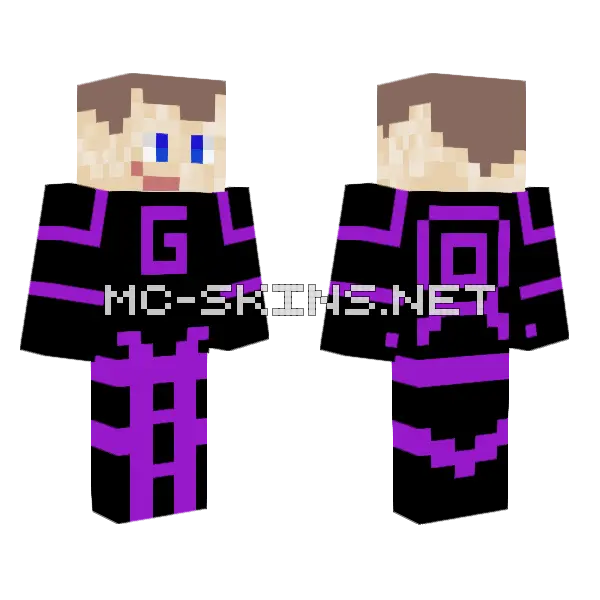 Just G Skin Minecraft skin, front and back