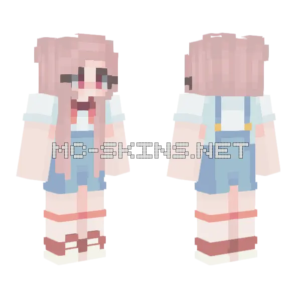 Just Lmk Love Minecraft skin, front and back