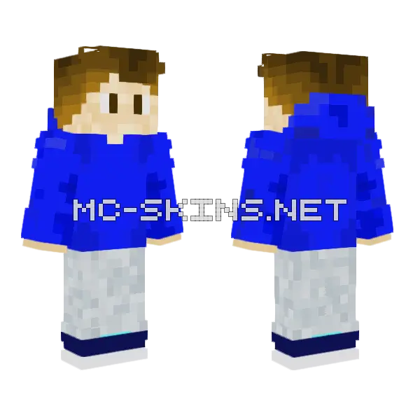 Just Me Fixed Minecraft skin, front and back