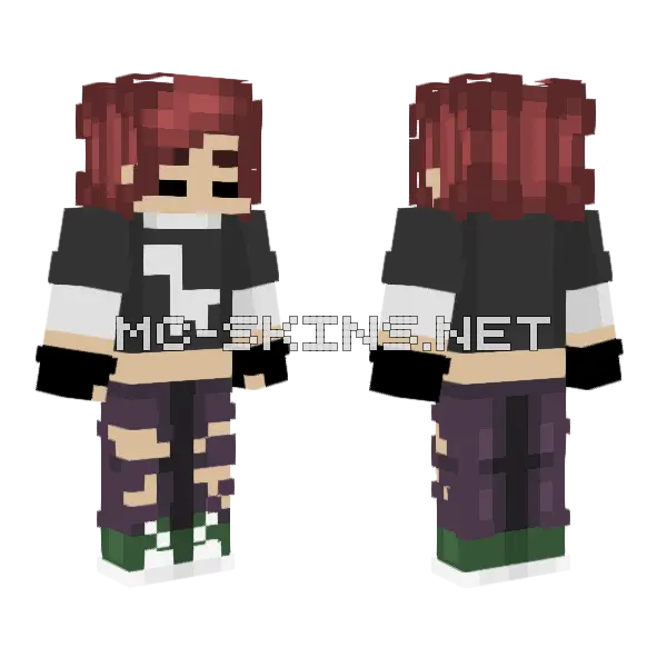 Just My Norm Minecraft skin, front and back
