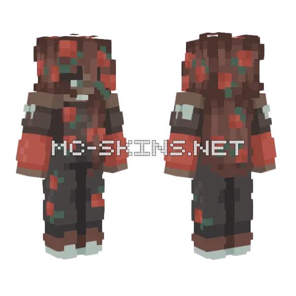 Just Some Flowers Minecraft skin, front and back