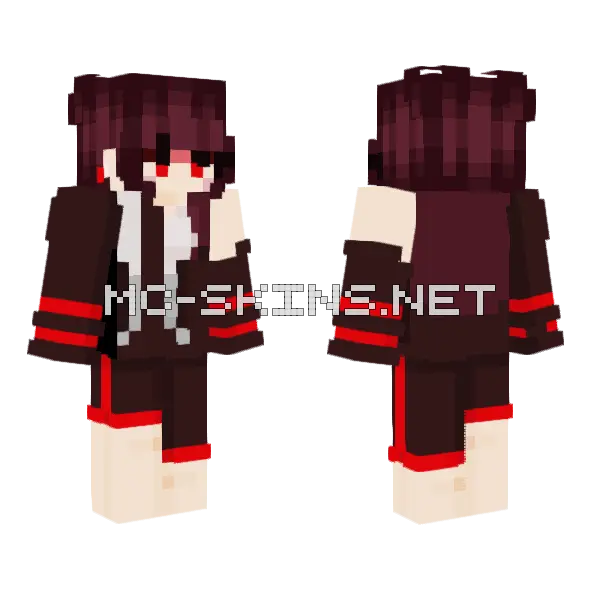 Just Take a Breath For Victory Minecraft skin, front and back