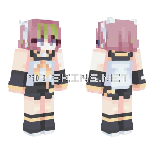 Just To Match Friends Minecraft skin, front and back