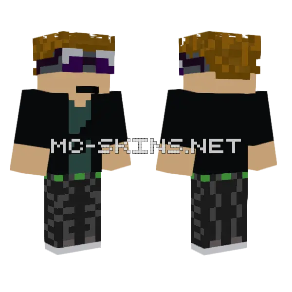 Justaperson182 Minecraft skin, front and back