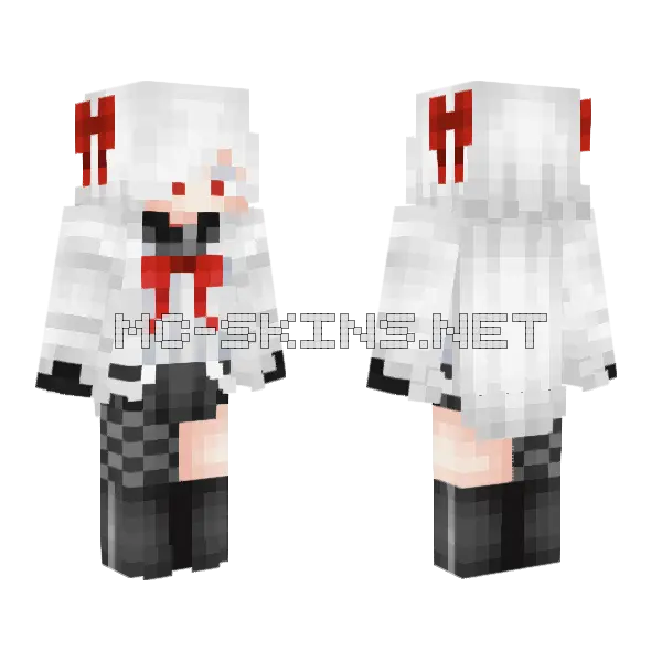 Justbritish Minecraft skin, front and back