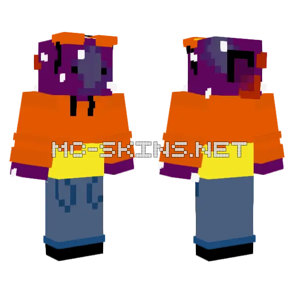 Justtoastxp Purple Star Suit, front and back