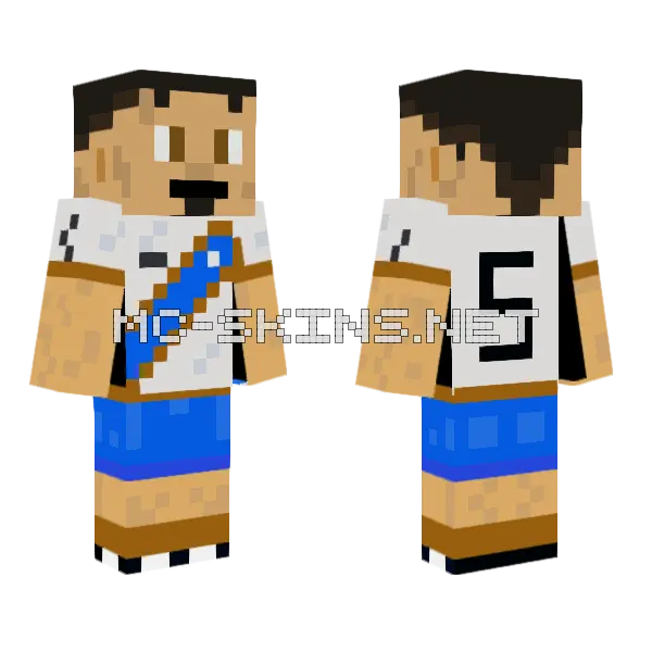 Juventud Antoniana Minecraft skin, front and back