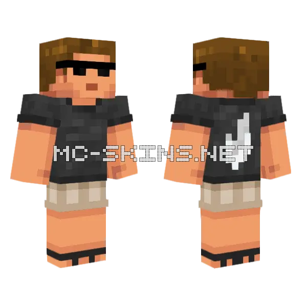 Jynxzi Skin Minecraft skin, front and back