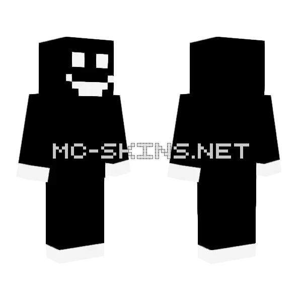K1llrrr Black Figure Minecraft skin, front and back