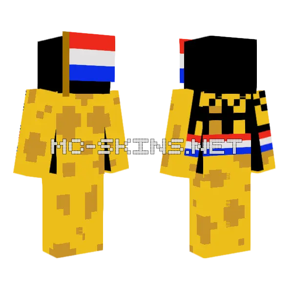 Kaas Cheese Skin Minecraft skin, front and back