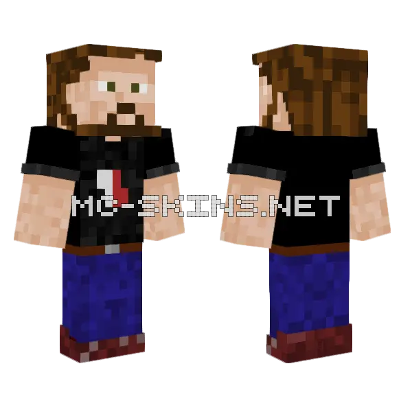 Kabbashabba Boy Minecraft skin, front and back