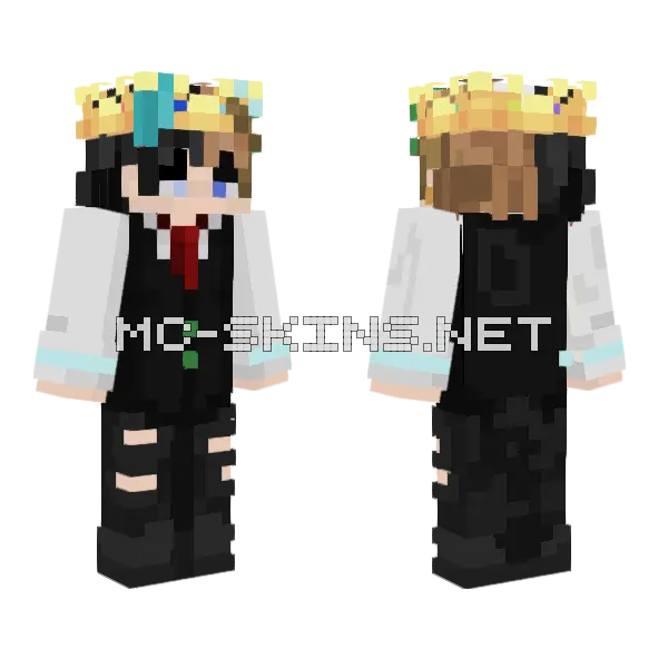 Kaboddle Minecraft skin, front and back