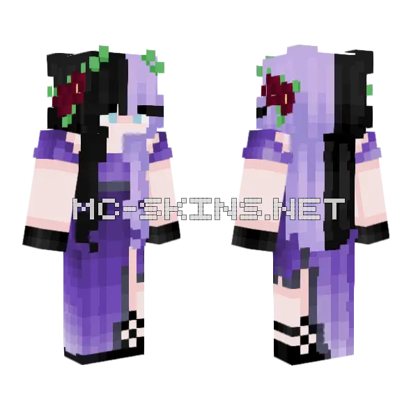 Kaede My Child Minecraft skin, front and back