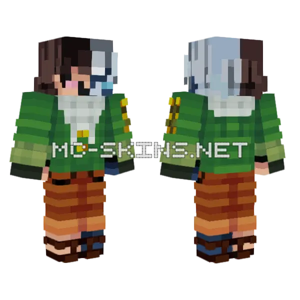 Kaelan Orchid Oysters Mania Minecraft skin, front and back