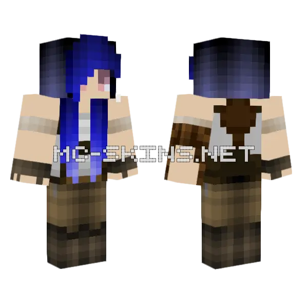 Kafei Minecraft skin, front and back