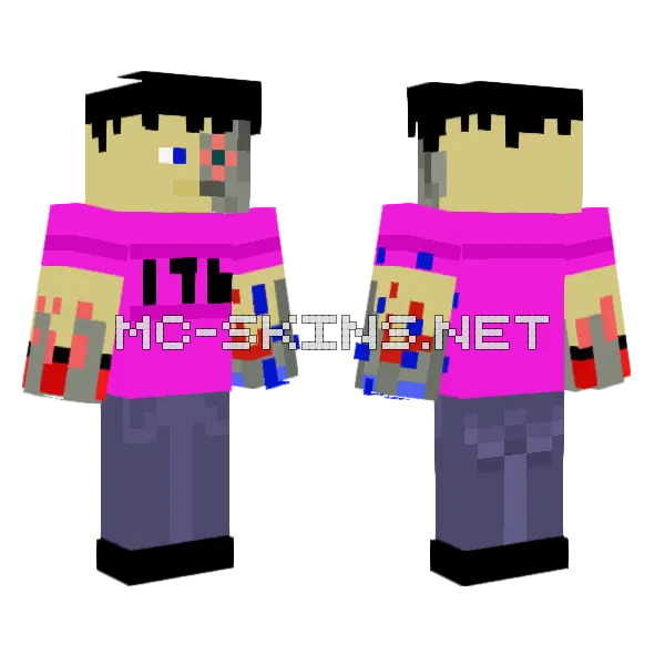 Kahvinkeitin 176 Minecraft skin, front and back