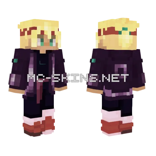 Kai Minecraft skin, front and back