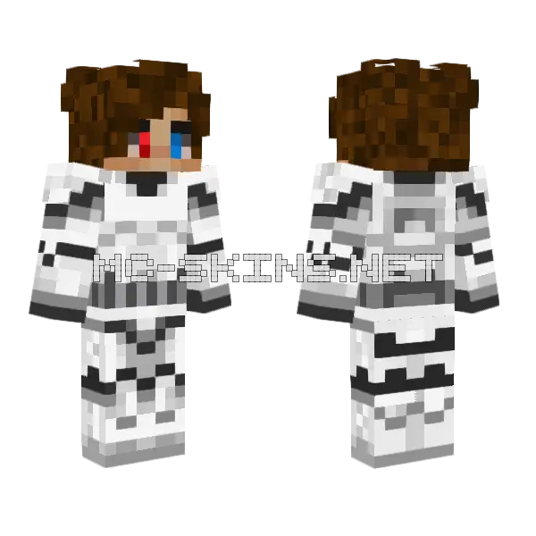 Kai Clone Trooper Clean Minecraft skin, front and back