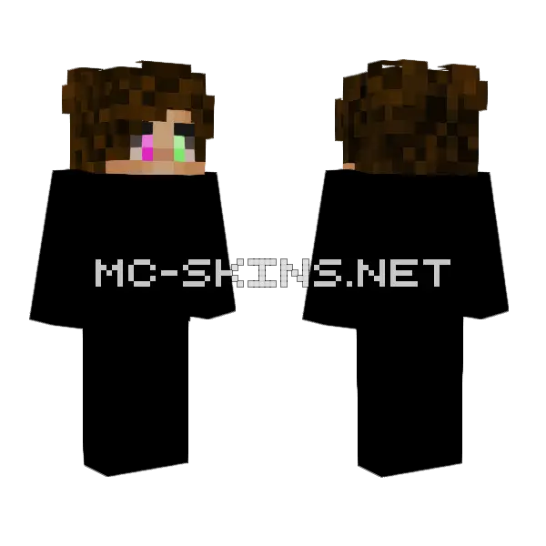 Kai Head Base Minecraft skin, front and back