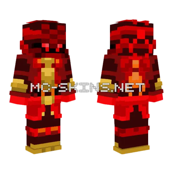 Kai Hood Storm Suit Minecraft skin, front and back