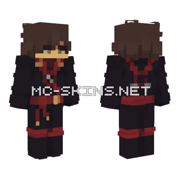 Kai Ninjago Minecraft skin, front and back