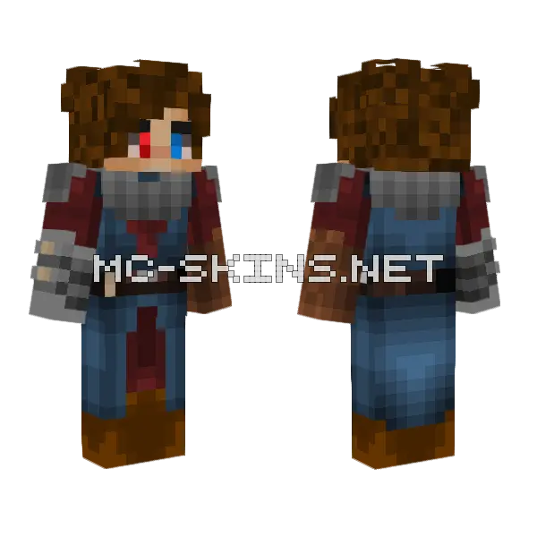 Kai Skywalker Minecraft skin, front and back