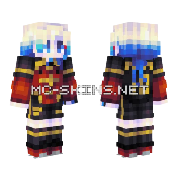 Kaiser Minecraft skin, front and back