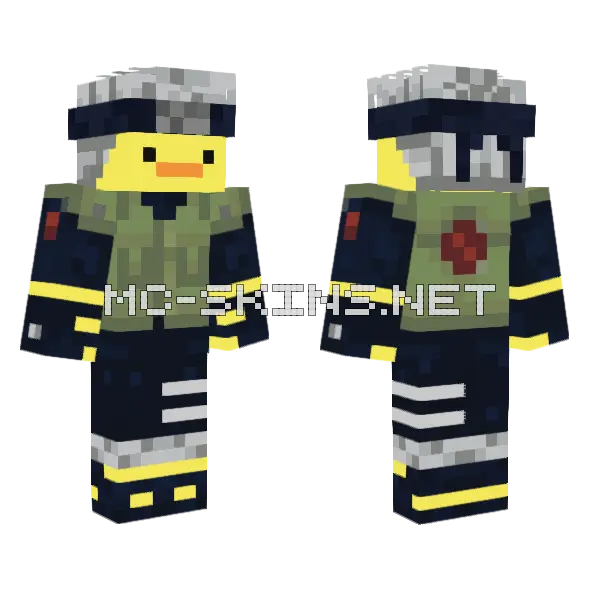 Kakashi Duck Better Minecraft skin, front and back