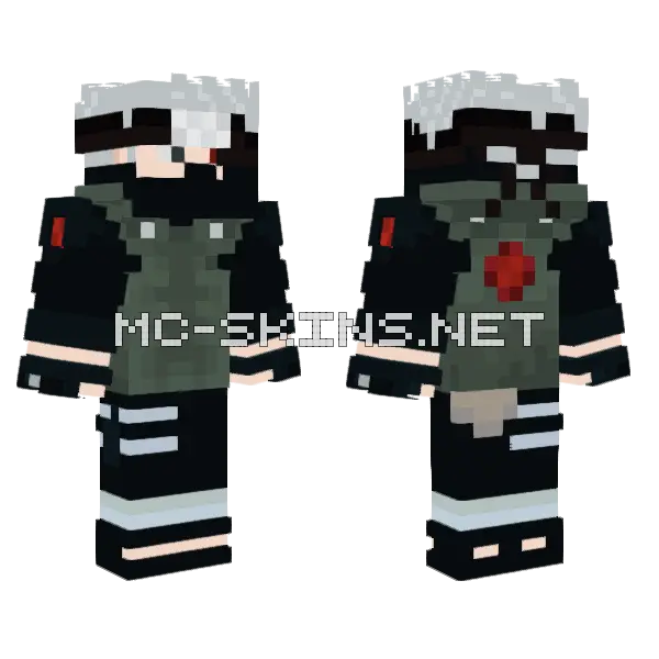 Kakashi Hatake Minecraft skin, front and back