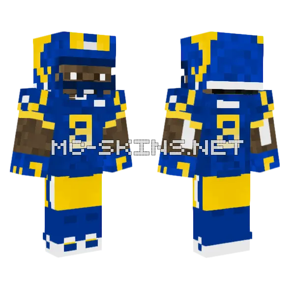 Kam Curl MFL Minecraft skin, front and back