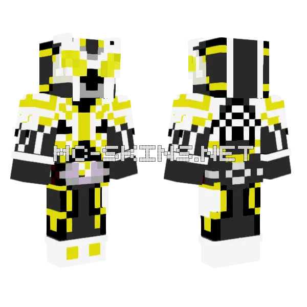 Kamen Rider Stinger Minecraft skin, front and back