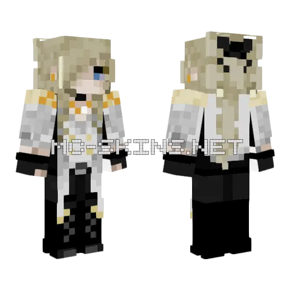 Kamijo Minecraft skin, front and back