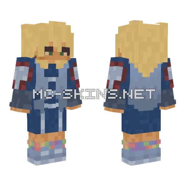 Kan Blue Denim, front and back