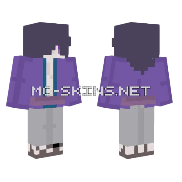 Kaonashi Aki Minecraft skin, front and back