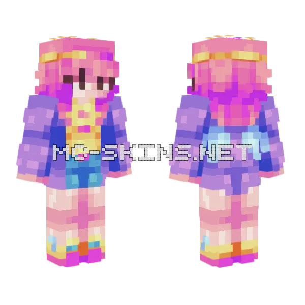 Kaos Kitten Fanvember Minecraft skin, front and back