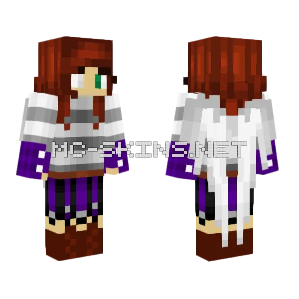 Kara Updated Minecraft skin, front and back