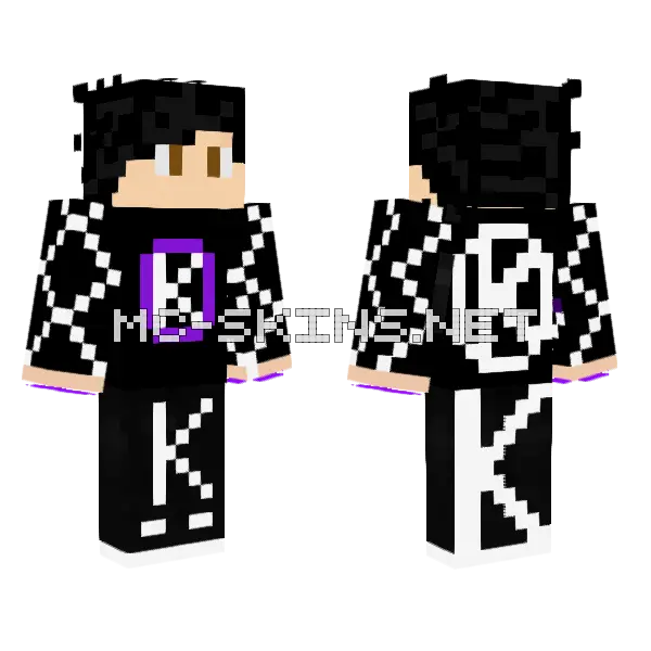 Karmeh Minecraft skin, front and back