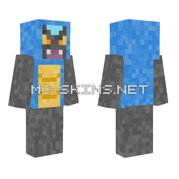 Karrablast Minecraft skin, front and back