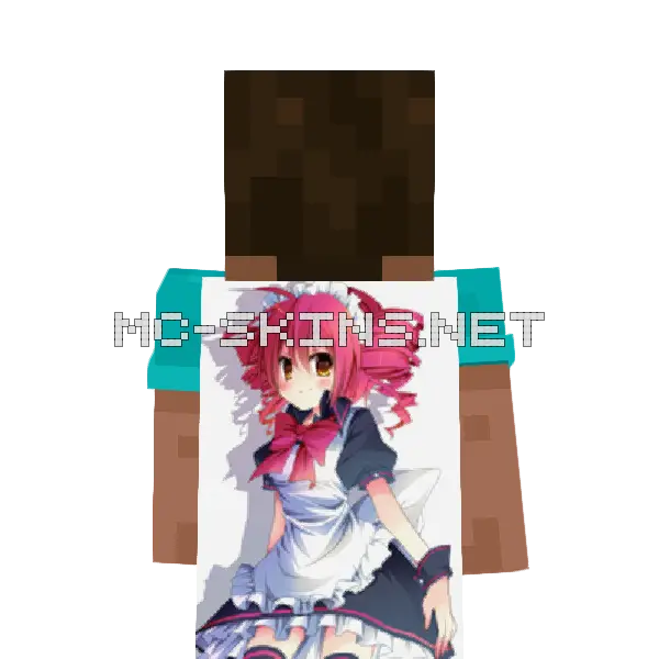 Kasane Teto Maid cape, outside and lining