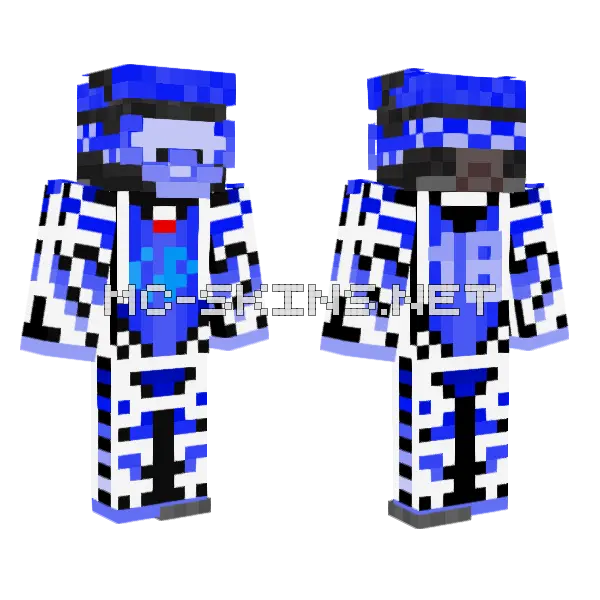 Kask Ind 04 Minecraft skin, front and back