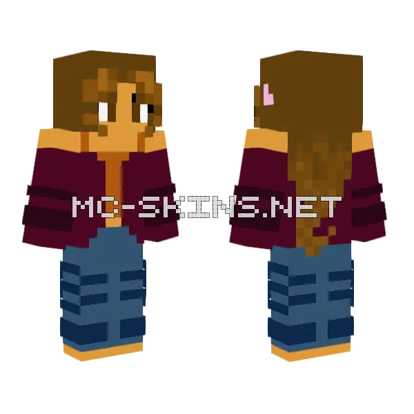 Kat Bad Girl Skin Minecraft skin, front and back
