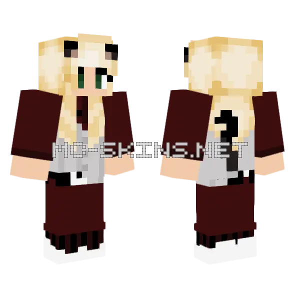 Katha Suit Minecraft skin, front and back
