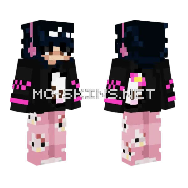 Kathastrofik Minecraft skin, front and back