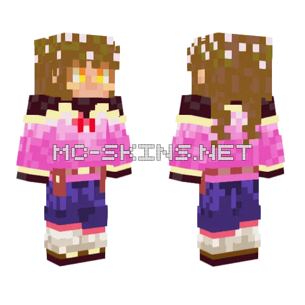 Katie 1 Minecraft skin, front and back