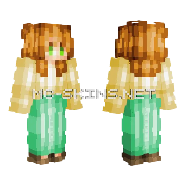 Katie Stifburge Minecraft skin, front and back