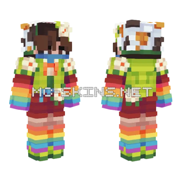 Kats Existance Lime Lemmings Minecraft skin, front and back